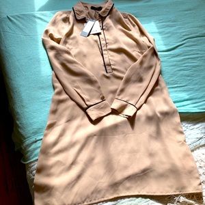 Chiffon shirt dress